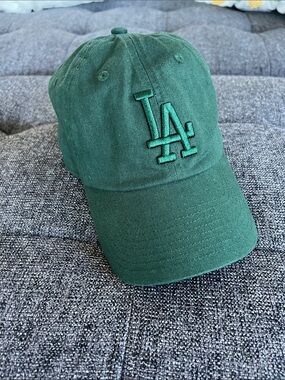 47 Brand MLB Los Angeles Dodgers Dark Green Embroidered LA Cap